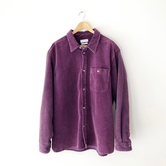 SOLD Urban Outfitters Purple Corduroy Shirt Jacket - Picture 2 of 6